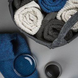 ZONE CLASSIC HNDKLDE SORT 50 X 70 CM