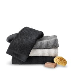 ZONE CLASSIC BADEHNDKLDE SORT 70 X 140 CM